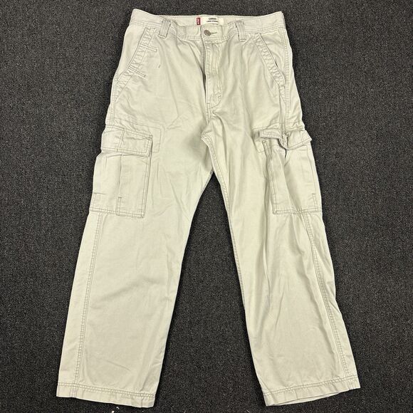 Levi's Other - Levi's Loose Cargo Pants Men's Beige Skater Punk Baggy Wide Leg Size 34x30